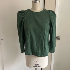 Ulla Johnson green cotton top size 4